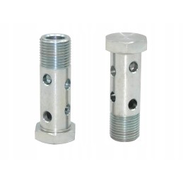 Double hydraulic screw 14x1, 5 eyelets