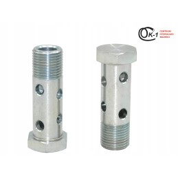 Double hydraulic screw 18x1, 5 eyelets