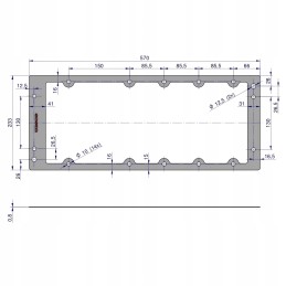 Upper rear axle body seal 0 8mm c 330