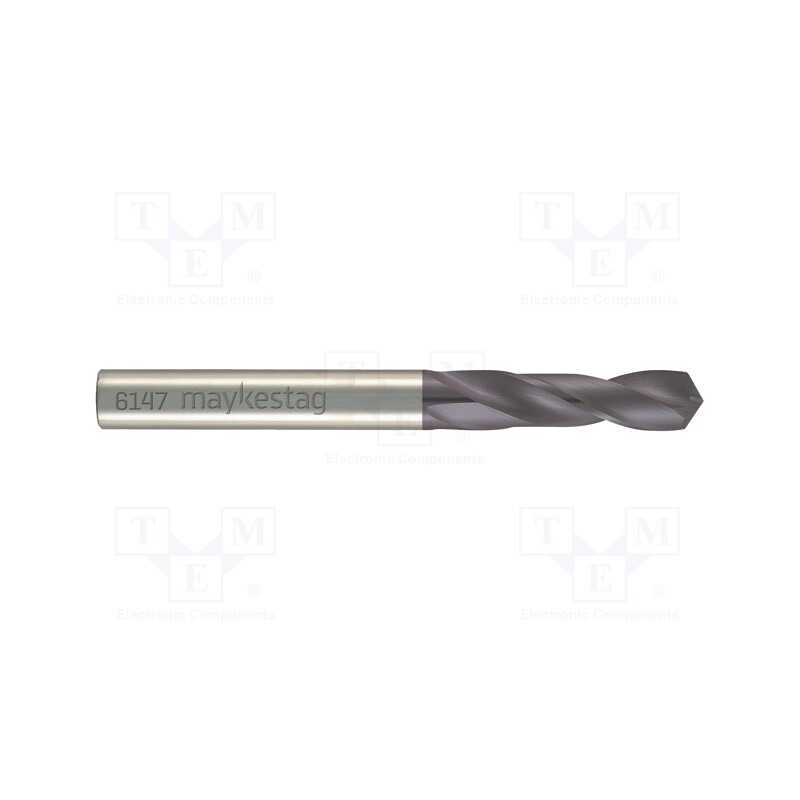 1 pcs x ALPEN-MAYKESTAG - 614700320100 - Drill bit, for metal, Ø: 3.2mm, L: 49mm, cemented carbide