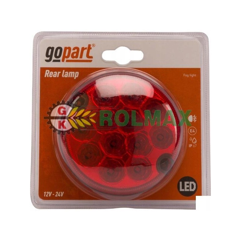 LED rear fog lamp 12 24v l gopart a45