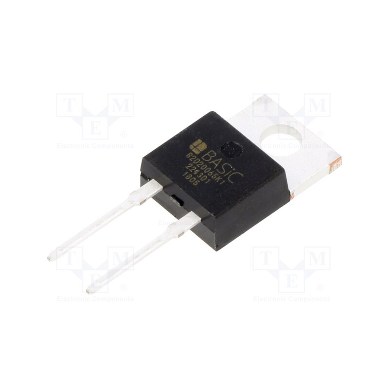 1 pcs x BASiC SEMICONDUCTOR - B2D20065K1 - Diode: Schottky rectifying, SiC, THT, 650V, 20A, TO220-2,