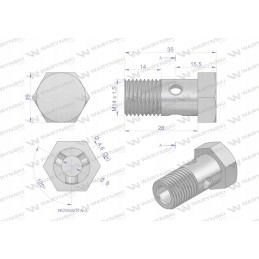Metric overflow eye bolt m14x1 5 Warynsk