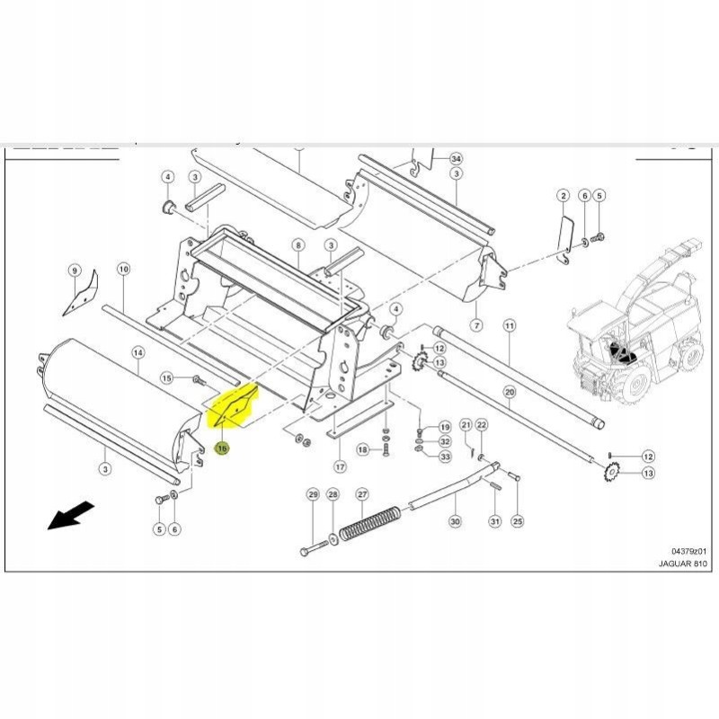 Filling insert claas jaguar 800 0000769382