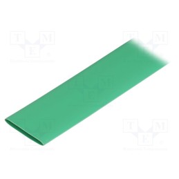 1 m x TASKER - GTM 1680 G - Heat shrink sleeve, glueless, 2: 1, 16mm, L: 1m, green, polyolefine