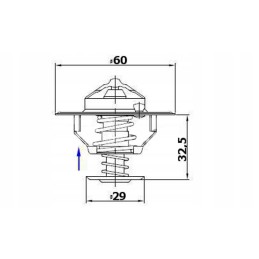 Thermostat 2856543 Steyr New Holland Case Polmo