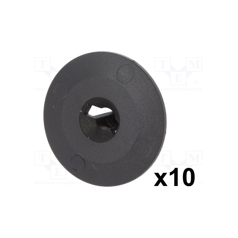 1 pcg x ROMIX - 10901 - Trim clip, 10pcs, Audi, OEM: 811863905D, L: 18.3mm, polyamide, black