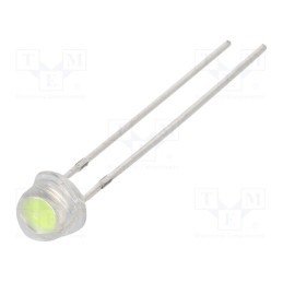 1 pcs x OPTOSUPPLY - OSG59A5201A-30MA - LED, 5mm, green, 72000÷85000mcd, 8°, Front: convex, 2.8÷3.4V