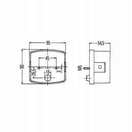 Rear right combination lamp hella case john deere