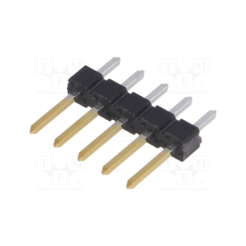 5 pcs x Amphenol Communications Solutions - 77311-818-05LF - Pin header, pin strips, BERGSTIK, male, PIN: 5, straight, 2.54mm