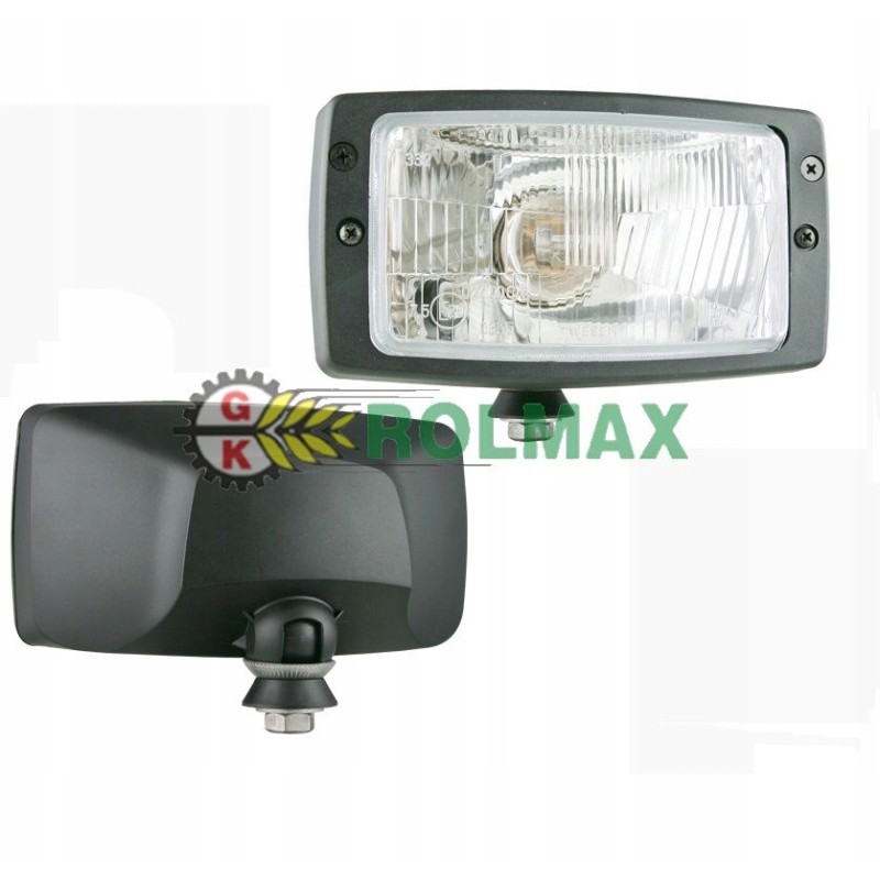 R2 type headlamp in a housing with a D bulb