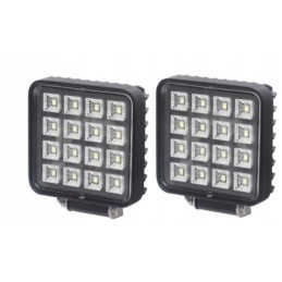 16xLED work lamp with a switch, 2400lm, pair