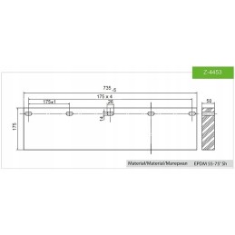 Rubber blade for plow l 735 from 5777 stomil org
