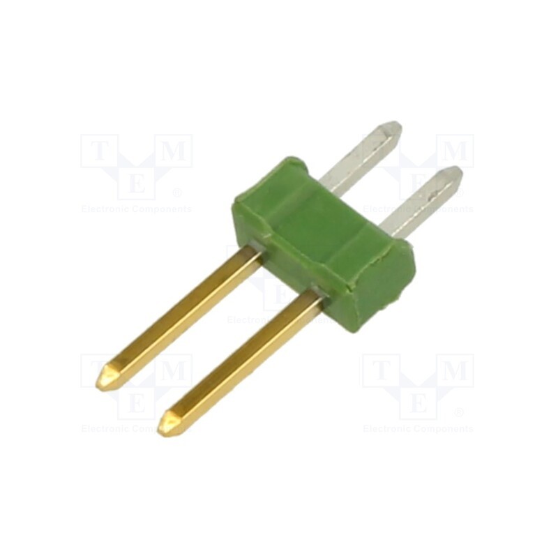 5 pcs x TE Connectivity - 826632-1 - Pin header, pin strips, AMPMODU MOD II, male, PIN: 2, straight
