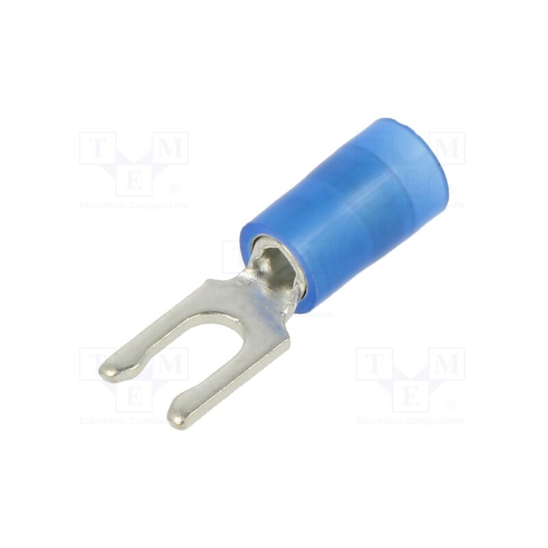 5 pcs x PANDUIT - PN14-6LF-M - Tip: fork, Ø: 3.5mm, 1.5÷2.5mm2, crimped, for cable, insulated, blue