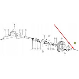 661213 0 claas drum adjusting gear key