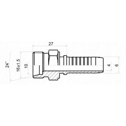 Target forging dn6 1 2sn m16x1 5 x10 hydrolider