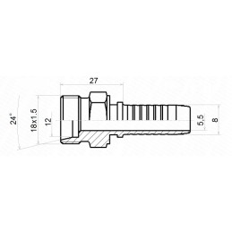 Target forging dn8 1 2sn m18x1 5 x10 hydrolider