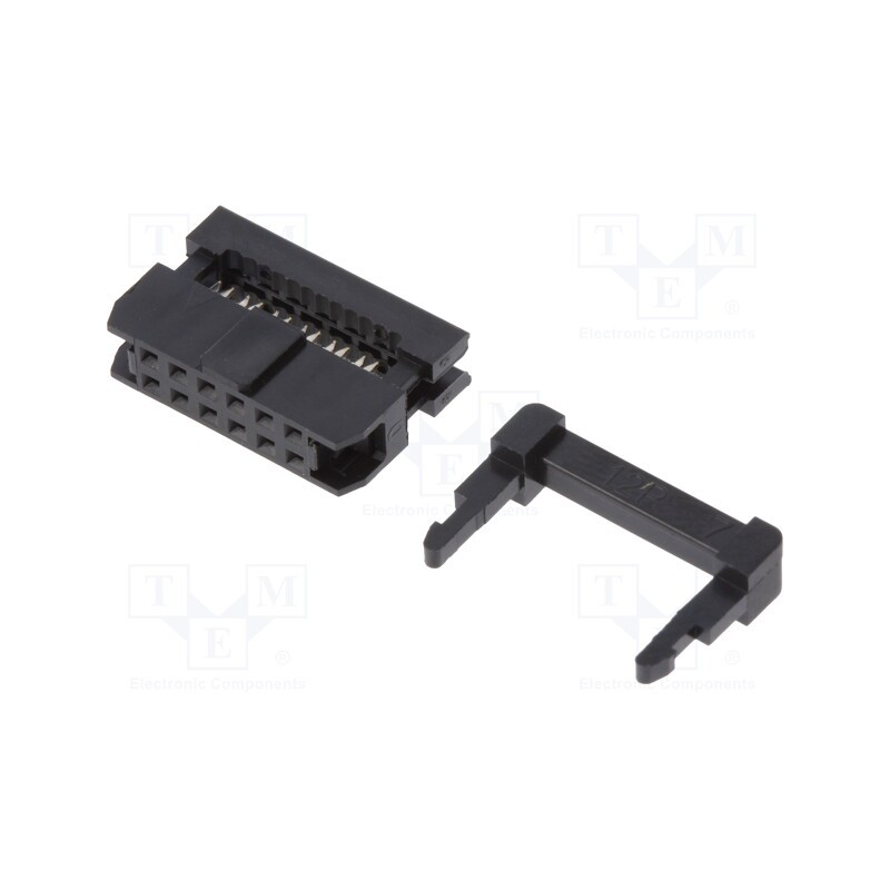 5 pcs x ADAM TECH - 2FCS-C1-12-SG-PB-FSR - Plug, IDC, female, PIN: 12, IDC, for ribbon cable, 1mm, gold flash