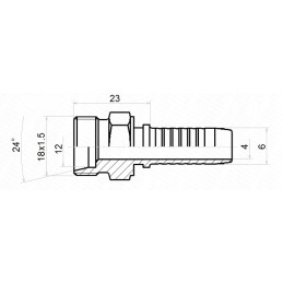 Target forging dn6 1 2sn m18x1 5 x10 hydrolider