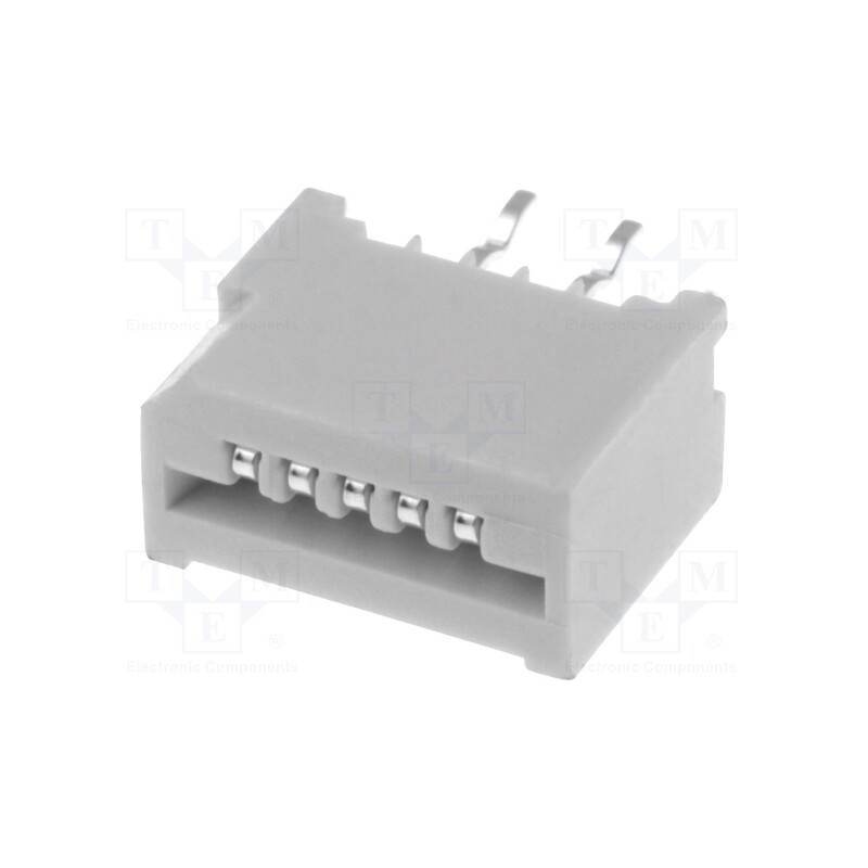 5 pcs x CONNFLY - DS1020-01-05BT1 - Connector: FFC/FPC, straight, PIN: 5, Non-ZIF, THT, tinned, 20mΩ