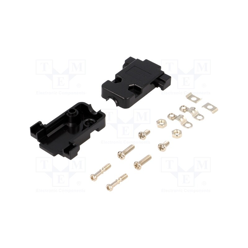 5 pcs x CONNFLY - DS1045-09BP1S1-A - Enclosure: for D-Sub connectors, D-Sub 9pin,D-Sub HD 15pin