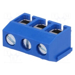 5 pcs x DEGSON ELECTRONICS - DG306-5.0-03P-12-00A(H) - PCB terminal block, angled 90°, 5mm, ways: 3, on PCBs, 1.5mm2, 15A