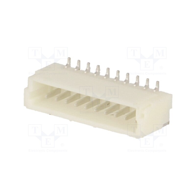 5 pcs x JOINT TECH - A1001WV-S-10P - Socket, wire-board, male, 1mm, PIN: 10, SMT, 50V, 1A, tinned, 20mΩ