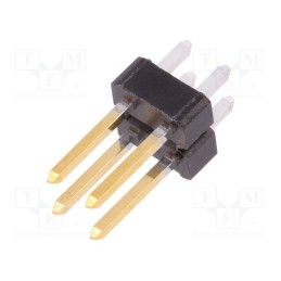 5 pcs x Amphenol Communications Solutions - 67996-204HLF - Pin header, pin strips, BERGSTIK II, male, PIN: 4, straight, 2.54mm