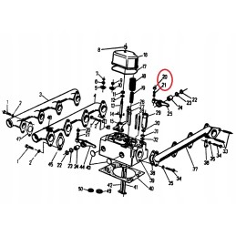 Valve adjustment screw and nut for Ursus C 360
