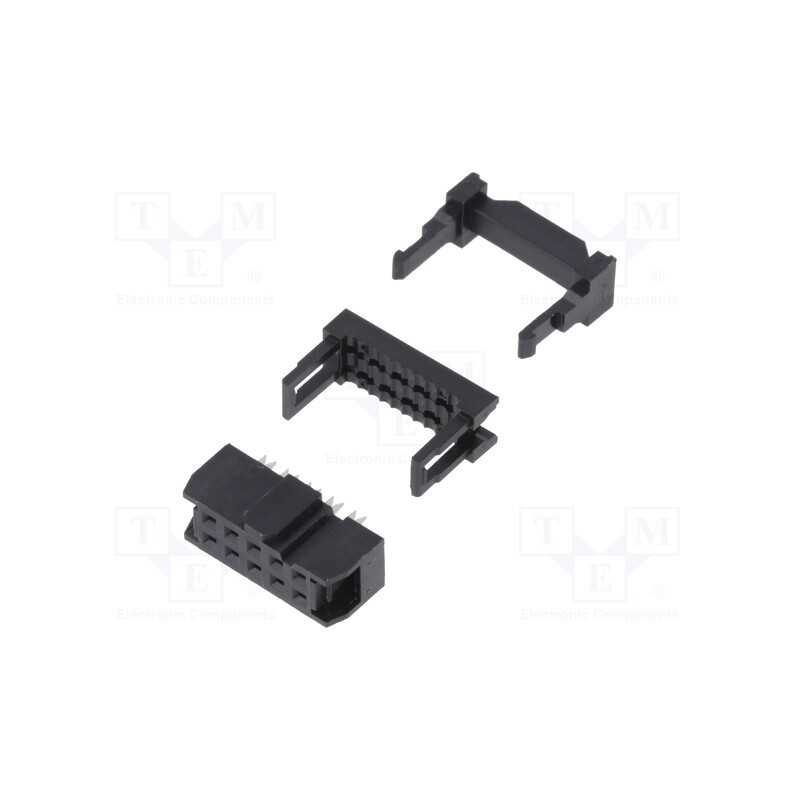 5 pcs x ADAM TECH - FCS-D2C1-10-SG-FSR - Plug, IDC, female, PIN: 10, IDC, for ribbon cable, 1.27mm
