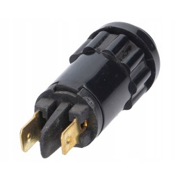 Green indicator light, 12v, 18mm diameter housing