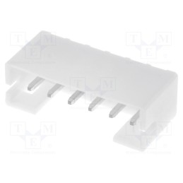 5 pcs x JST - B6B-PH-K-S (LF)(SN) - Socket, wire-board, male, PH, 2mm, PIN: 6, THT, 100V, 2A, -25÷85°C