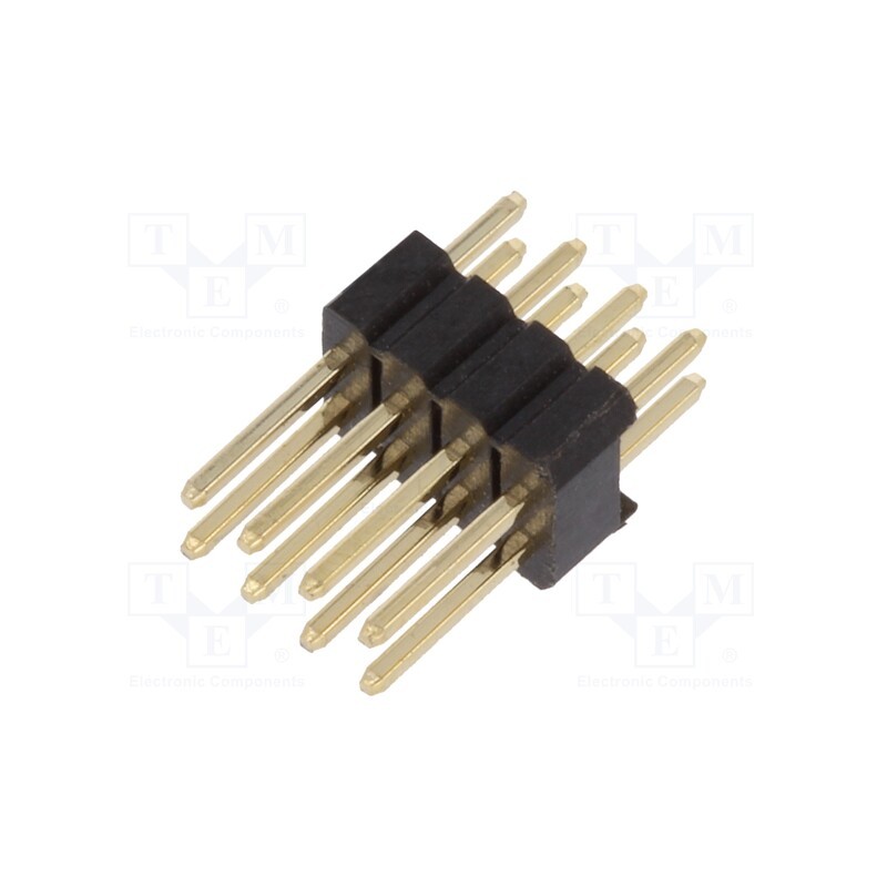 5 pcs x CONNFLY - DS1031-06-2*4P8BV41-3A - Pin header, pin strips, male, PIN: 8, straight, 1.27mm, THT, 2x4