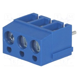 5 pcs x DEGSON ELECTRONICS - DG300-5.0-03P-12-00A(H) - PCB terminal block, angled 90°, 5mm, ways: 3, on PCBs, 2.5mm2, 24A