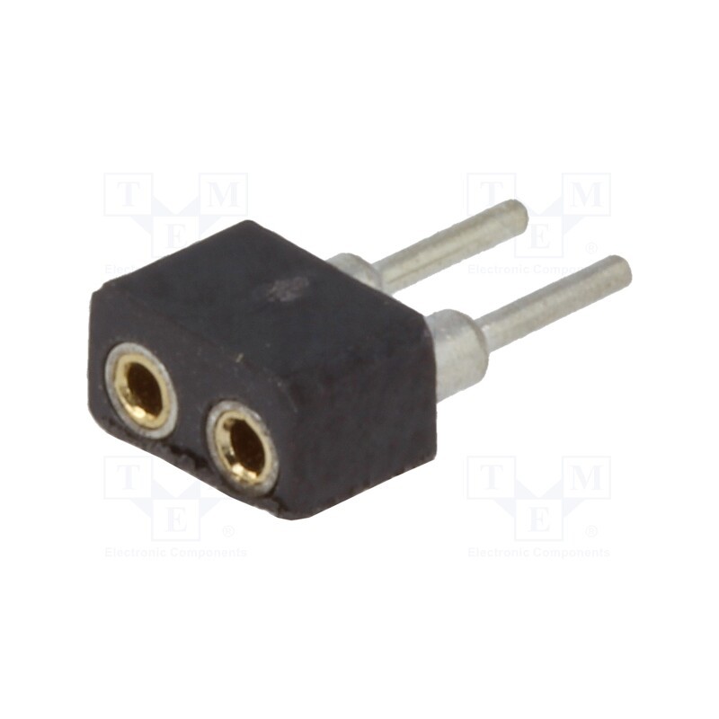 5 pcs x CONNFLY - DS1002-02-2*1BT1F6 - Socket, pin strips, female, PIN: 2, low profile,turned contacts