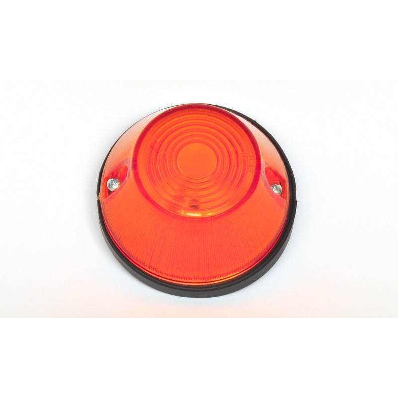 Round orange turn signal lamp