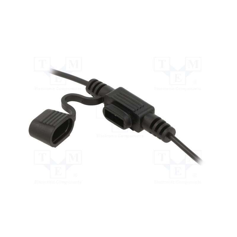 1 pcs x OPTIFUSE - LPM-01B-18B - Fuse holder, 11mm, 10A, Leads: cables, -40÷85°C, 58V