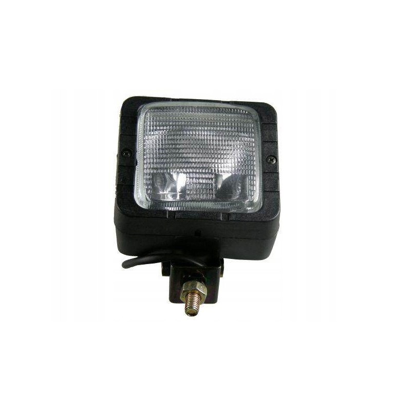 Square work lamp, motogeneric bulb