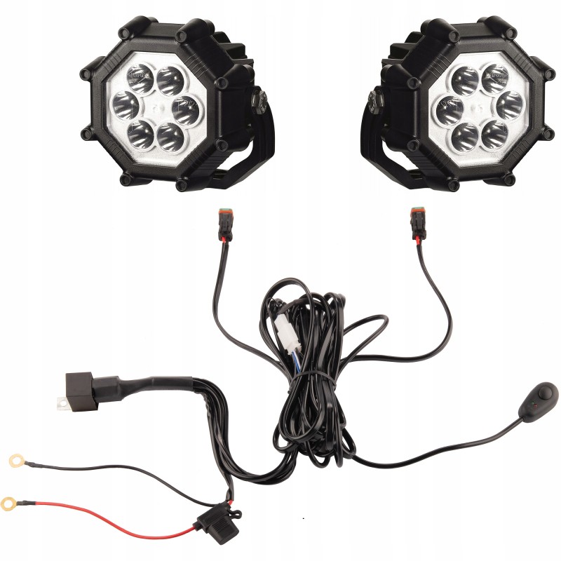 Two Polish lamps 6xLED 3000 lm 40w connection