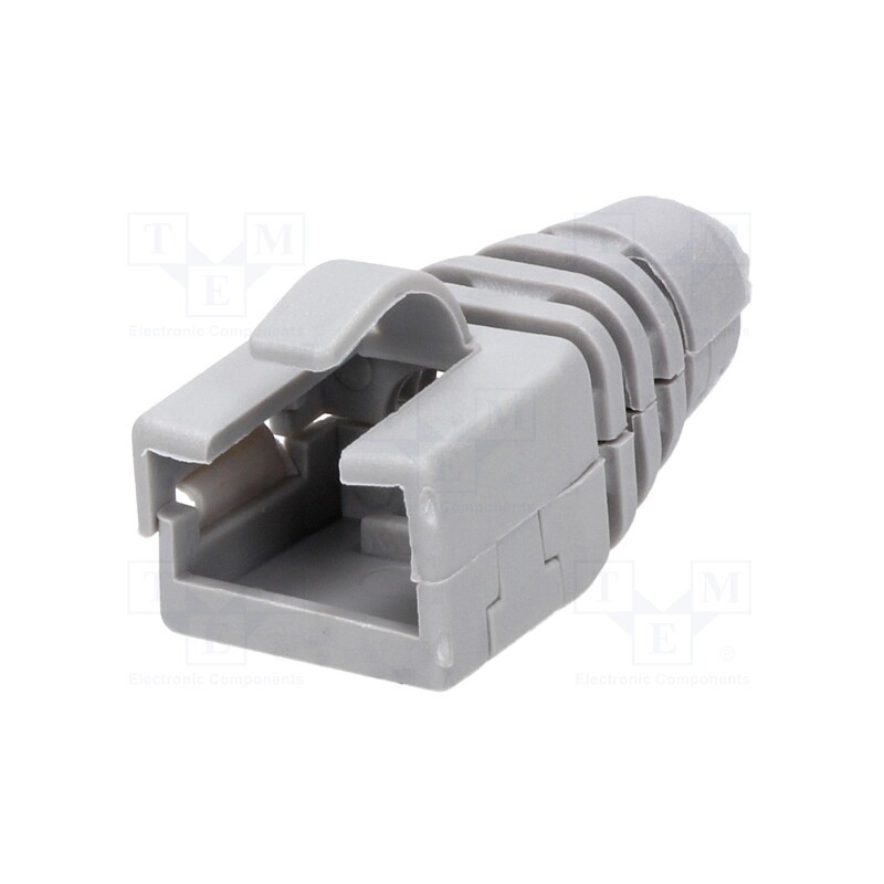 5 pcs x ENCITECH - 6510-0102-01 - RJ45 plug boot, light grey