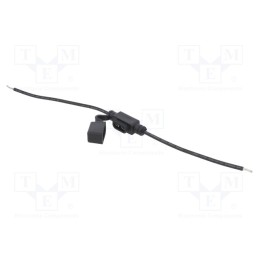 1 pcs x OPTIFUSE - LPM-01B-16B - Fuse holder, 11mm, 15A, Leads: cables, -40÷85°C, 58V