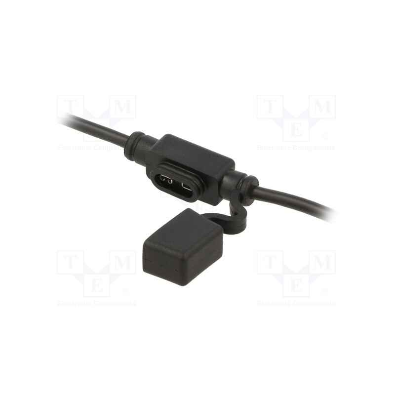 1 pcs x OPTIFUSE - LPM-01B-12B - Fuse holder, 11mm, 30A, Leads: cables, -40÷85°C, 58V