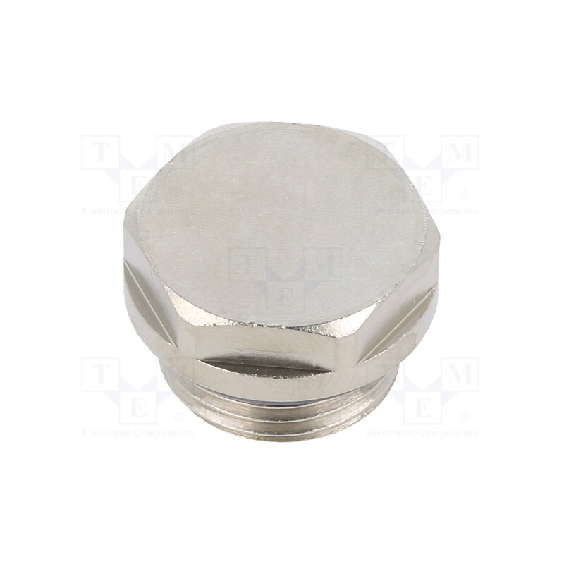 1 pcs x HUMMEL - 2 500 3800 01 - Hexagon head screw plug, with seal, Mat: nickel plated brass