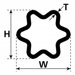 Profile pipe 1m s5 24821 6005704895