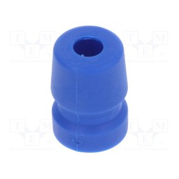 5 pcs x AMPHENOL - AC-GROMMET-BLU - Strain relief, Jack connectors,XLR connectors, blue