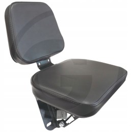 Black PVC passenger seat