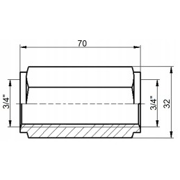 Safety valve body vuba aa 3 4