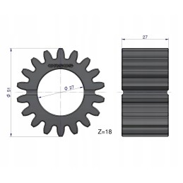 Satellite of the reducer mechanism from 18 mf3 orig ursus