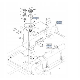 New Holland CX 84207865 fuel tank